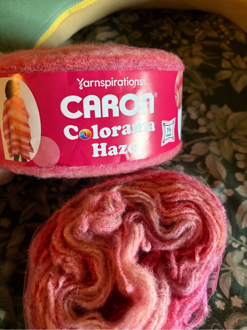 Caron Colorama Haze Yarn Fairy Gold New 649 yards. 1 new and 1 partial cake